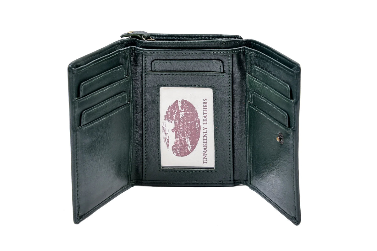 Emerald Isle Shamrock Leather Purse